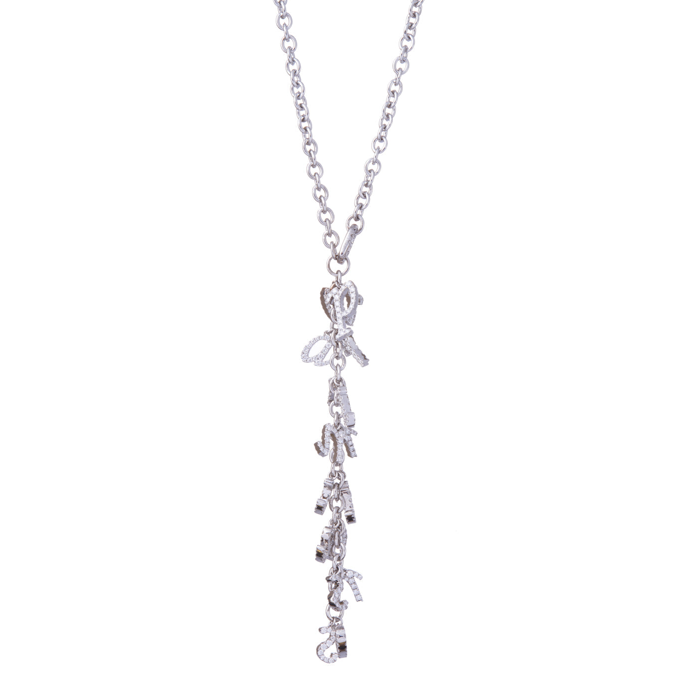 Warrior Princess Necklace with Diamonds | White Gold | Necklaces