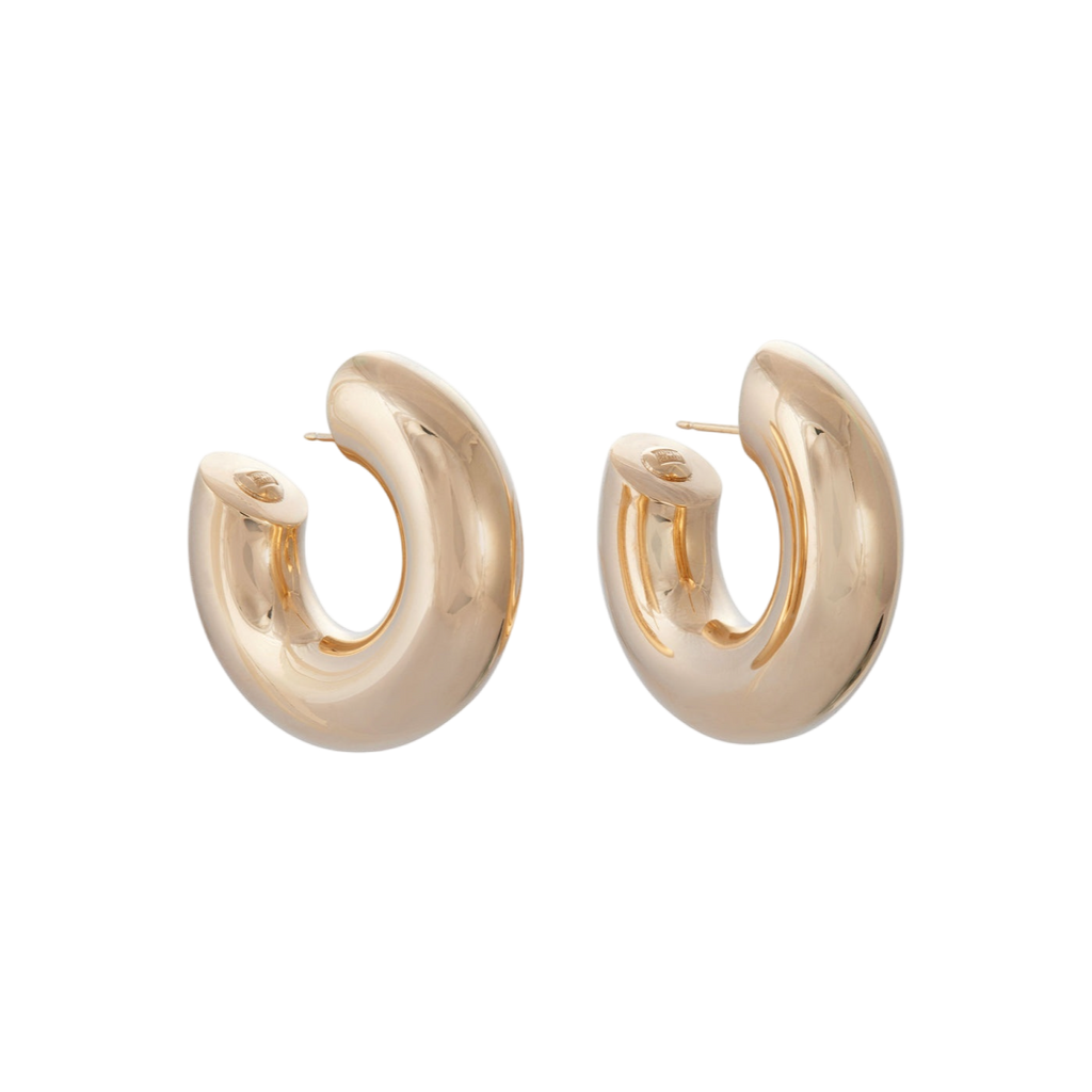 tres wide hoop pierce (ゴールド) silver925］Wide hoop Pierce (Gold) – TRES