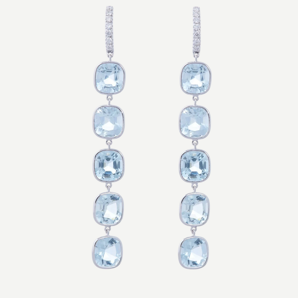 Aqua Dangle Earrings