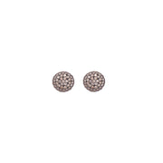 Perfect Pave Button Earrings