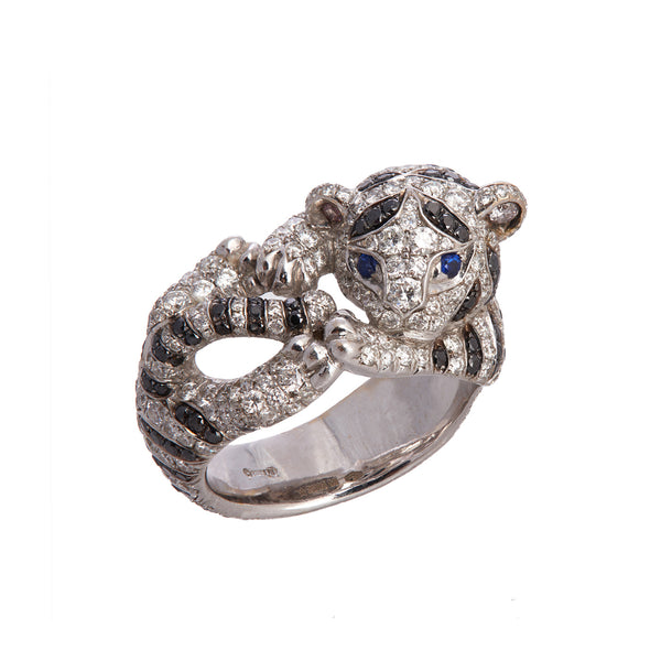 Cartier kitty ring top