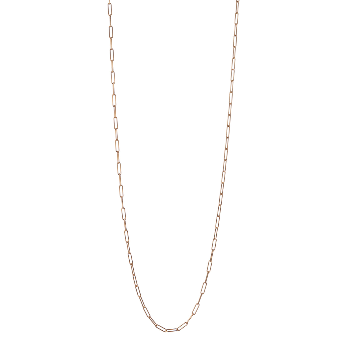 Paper Clip Chain Necklace | Yellow Gold / 16 in (40.5 cm) | Necklaces