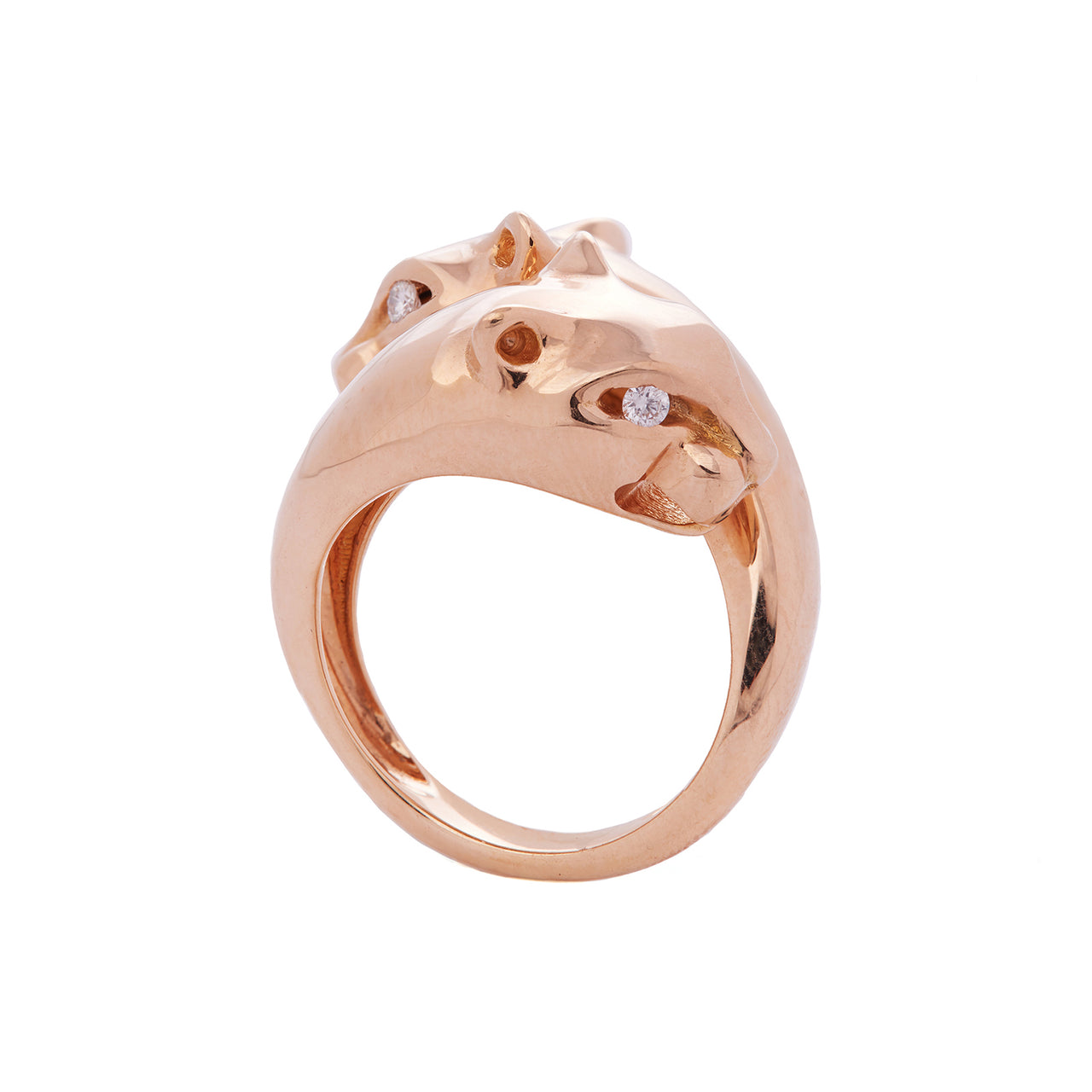 Passionate Panther Ring with Diamonds