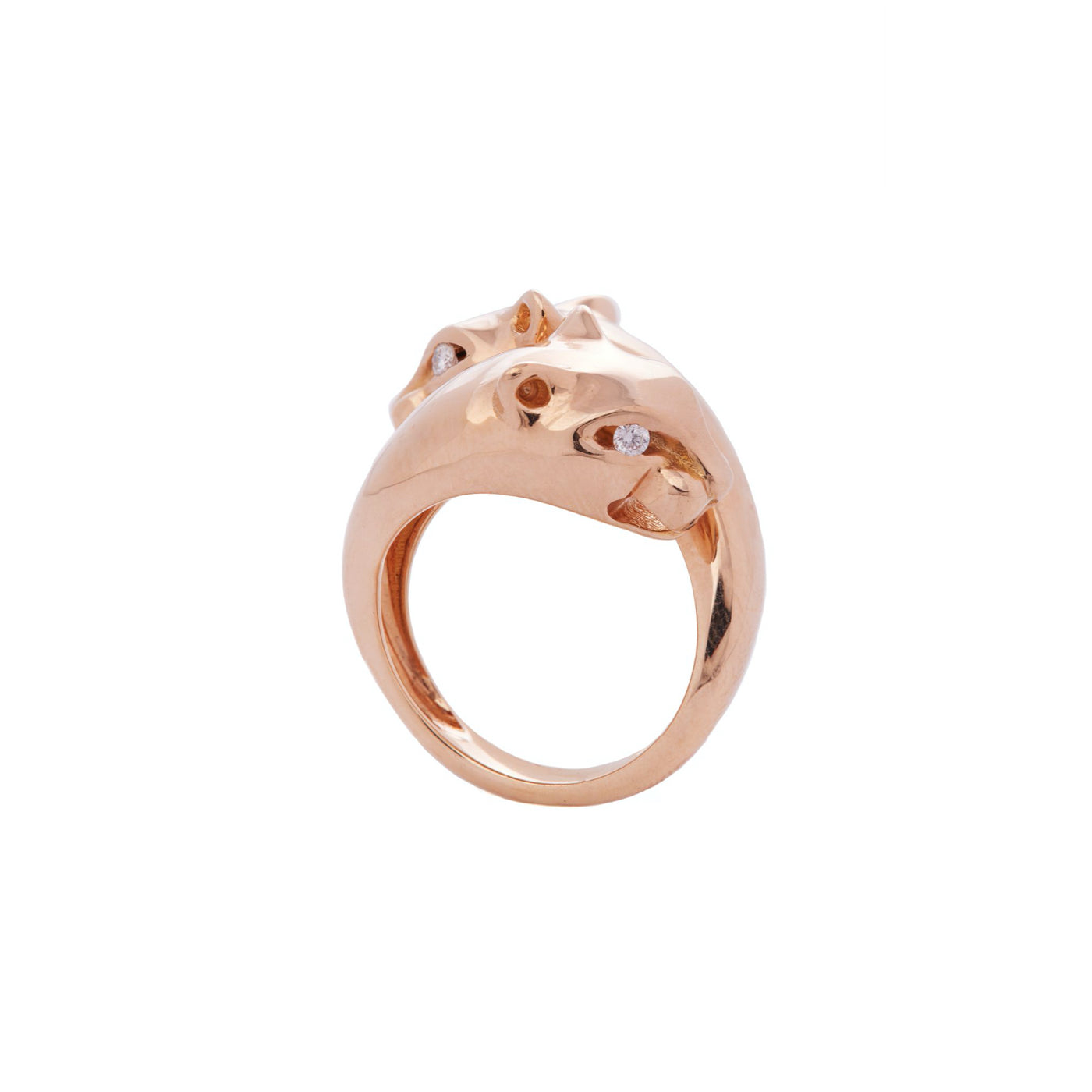 Petite Passionate Panther Ring with Diamonds | Rose Gold | Rings