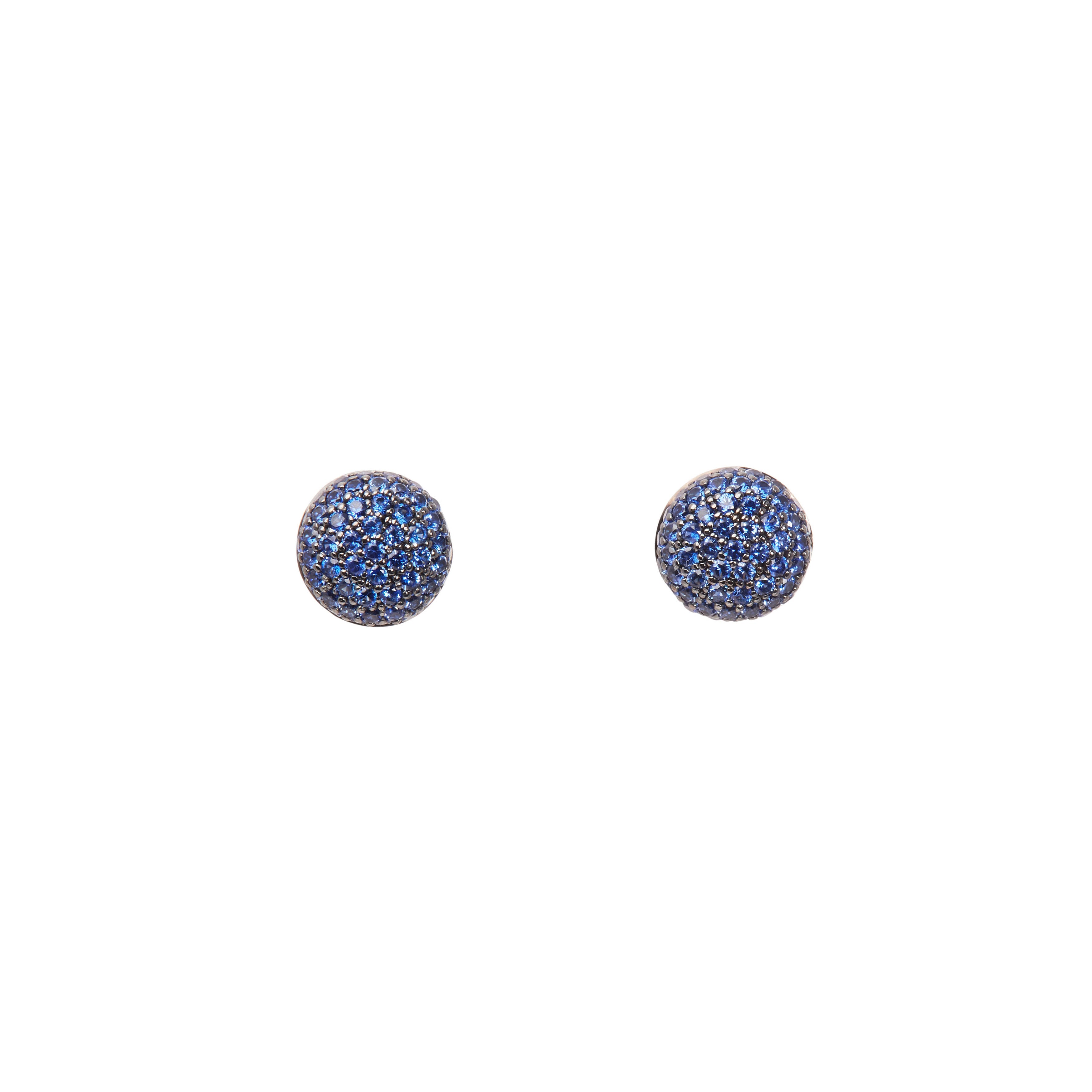 Perfect Pave Button Earrings