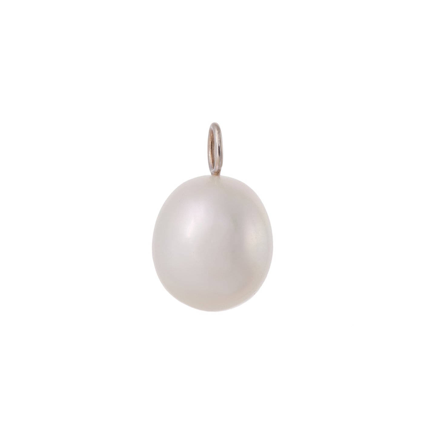 Floating Pearl Charm | White Gold | Charms