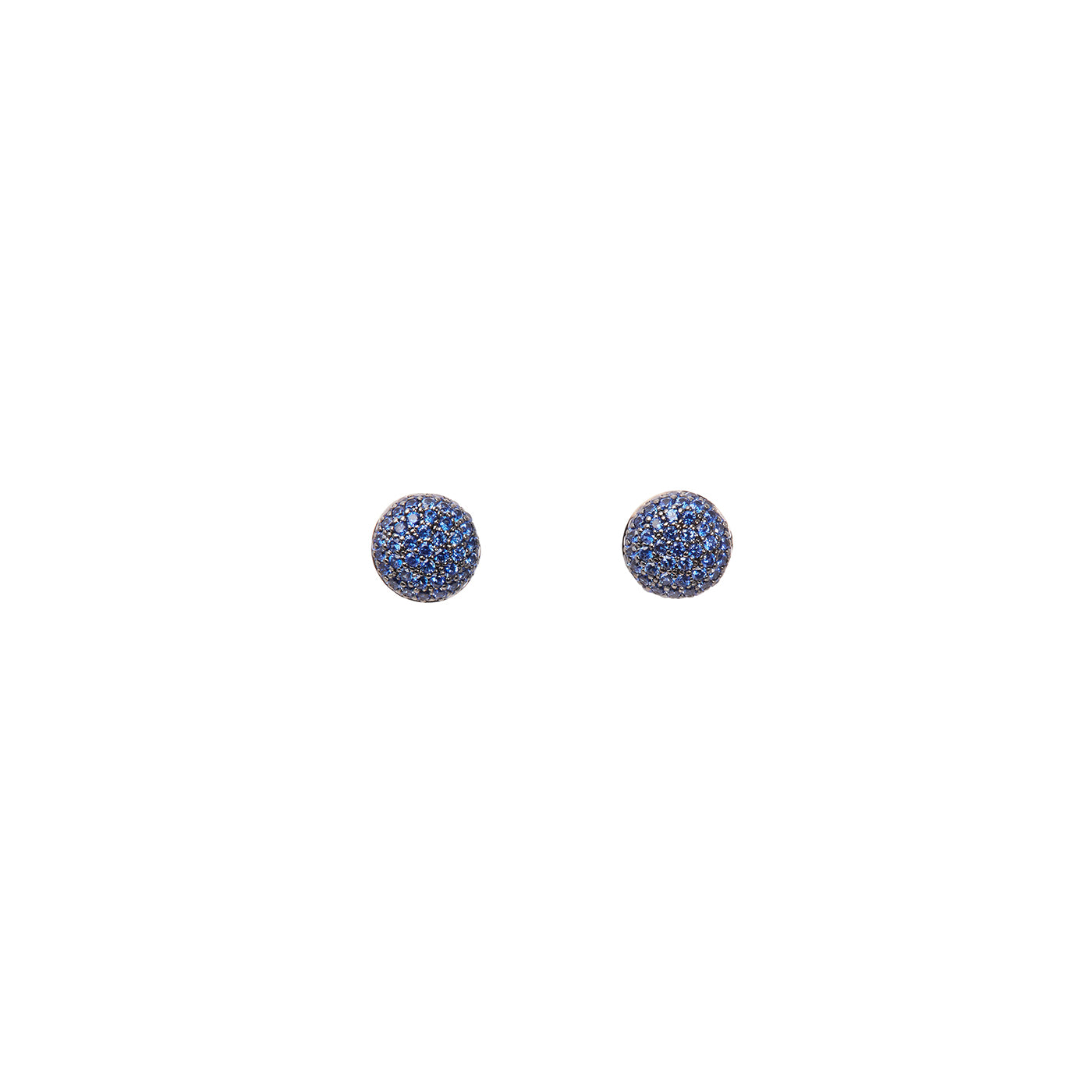 Perfect Pave Button Earrings